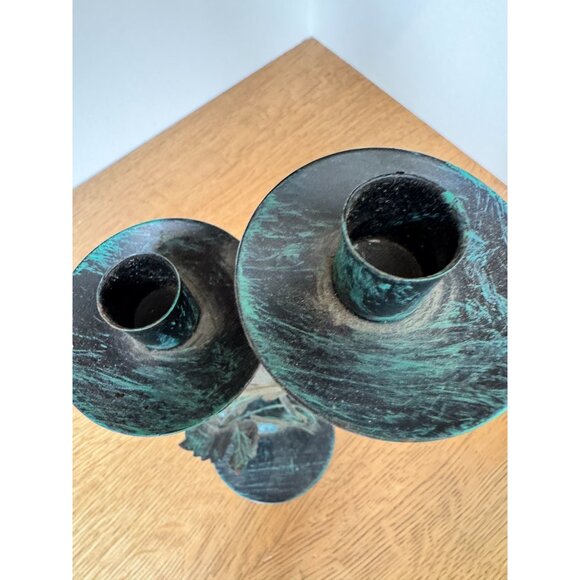 Metal Grapevine Candle Holder With Dual Taper Holders 13" Tall - Picture 6 of 9